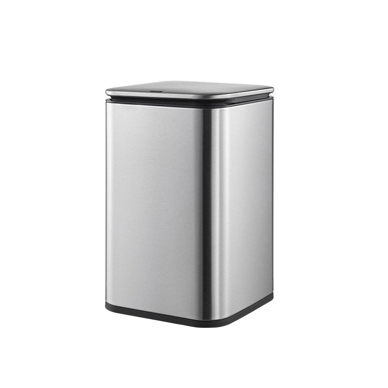 locking metal trash can